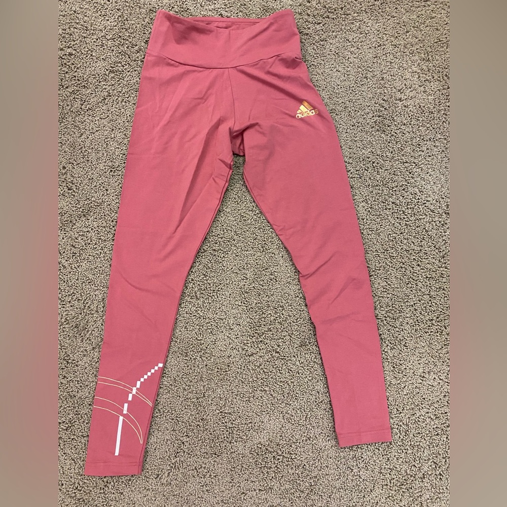 Adidas Leggings Rose Pink women’s Small NWT